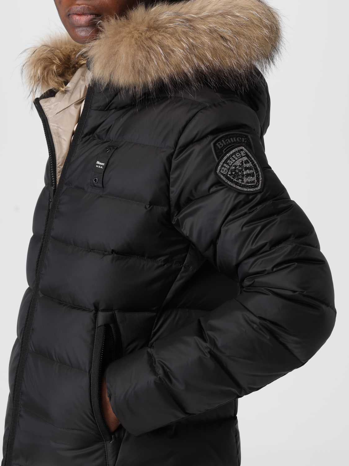 BLAUER JACKET: Jacket woman Blauer, Black - Img 4