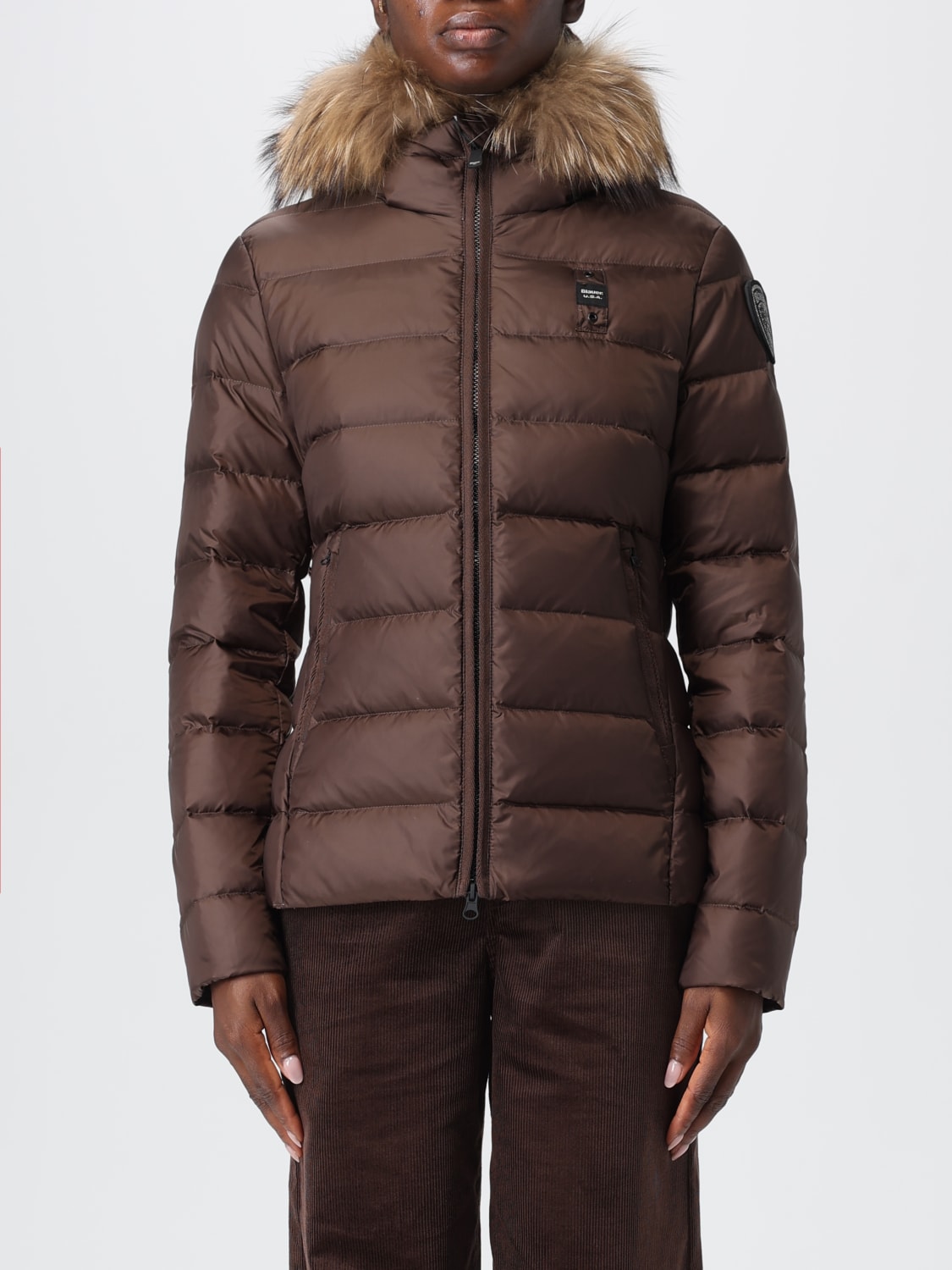 BLAUER JACKET: Jacket woman Blauer, Brown - Img 1