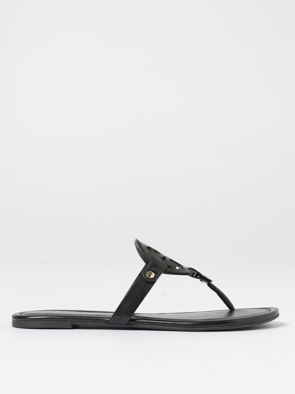 TORY BURCH HEELED SANDAL: Flat sandals woman Tory Burch, Black - Img 1