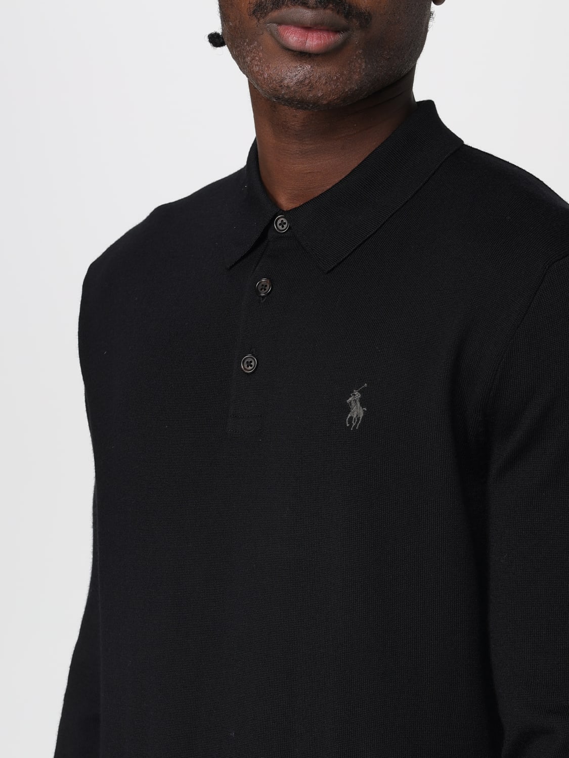 POLO RALPH LAUREN POLO SHIRT: Sweater men Polo Ralph Lauren, Black - Img 3