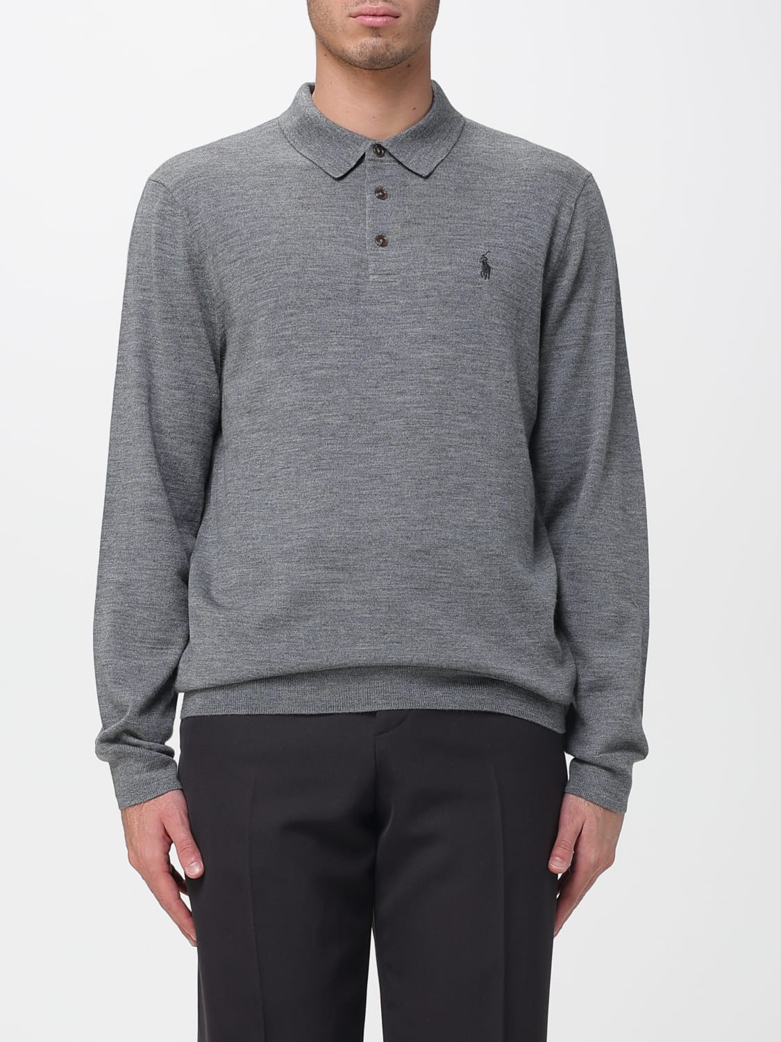 POLO RALPH LAUREN POLO SHIRT: Sweater men Polo Ralph Lauren, Grey - Img 1