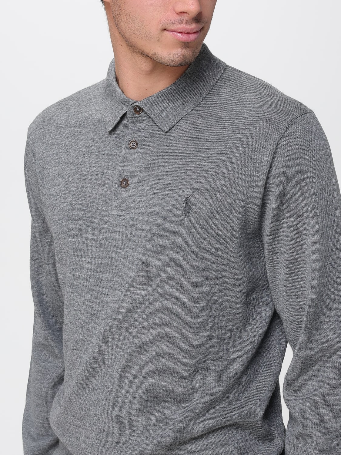 POLO RALPH LAUREN POLO SHIRT: Sweater men Polo Ralph Lauren, Grey - Img 3