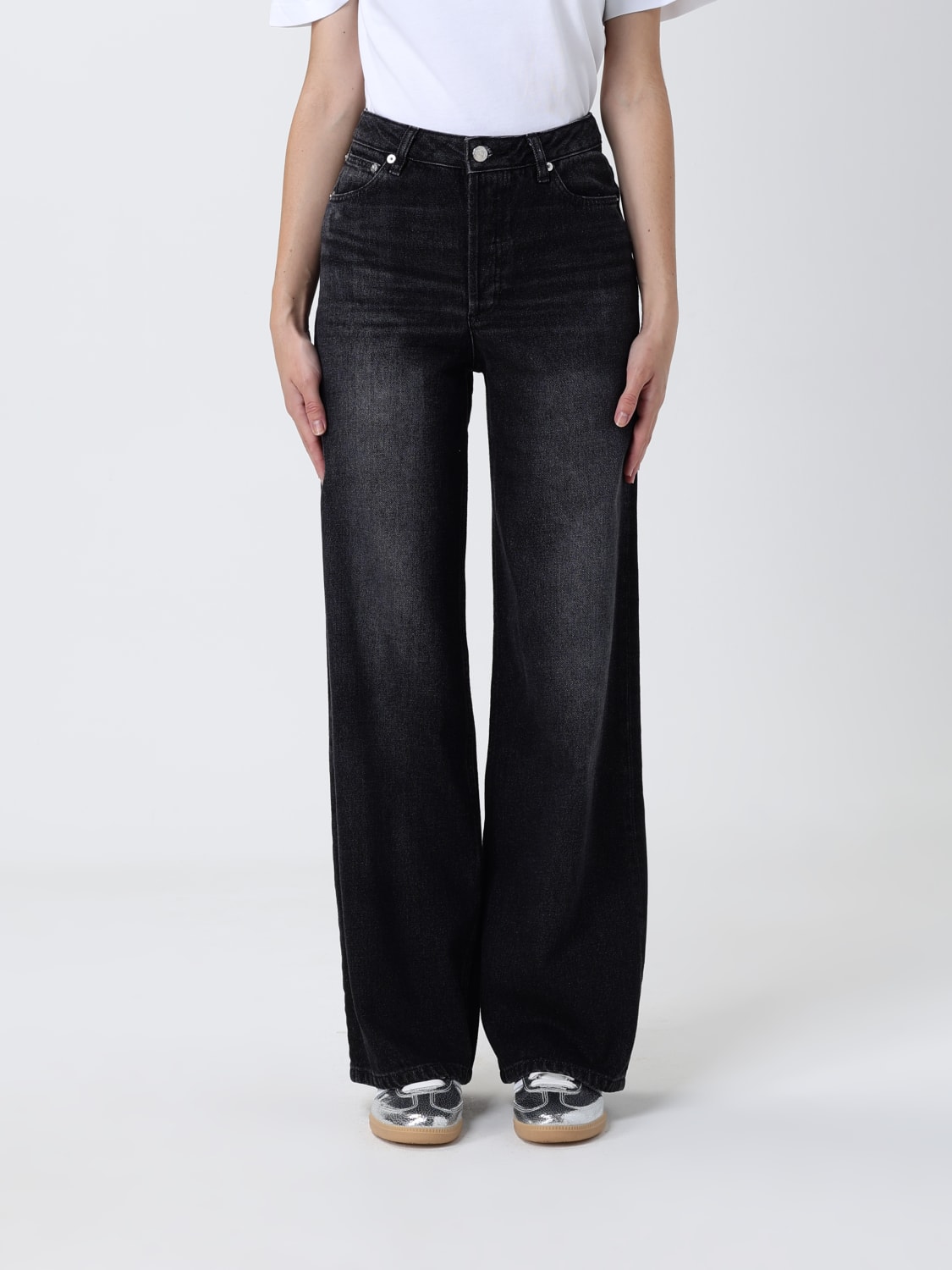 A.P.C. JEANS: Jeans A.P.C. in denim stretch , Nero - Img 1