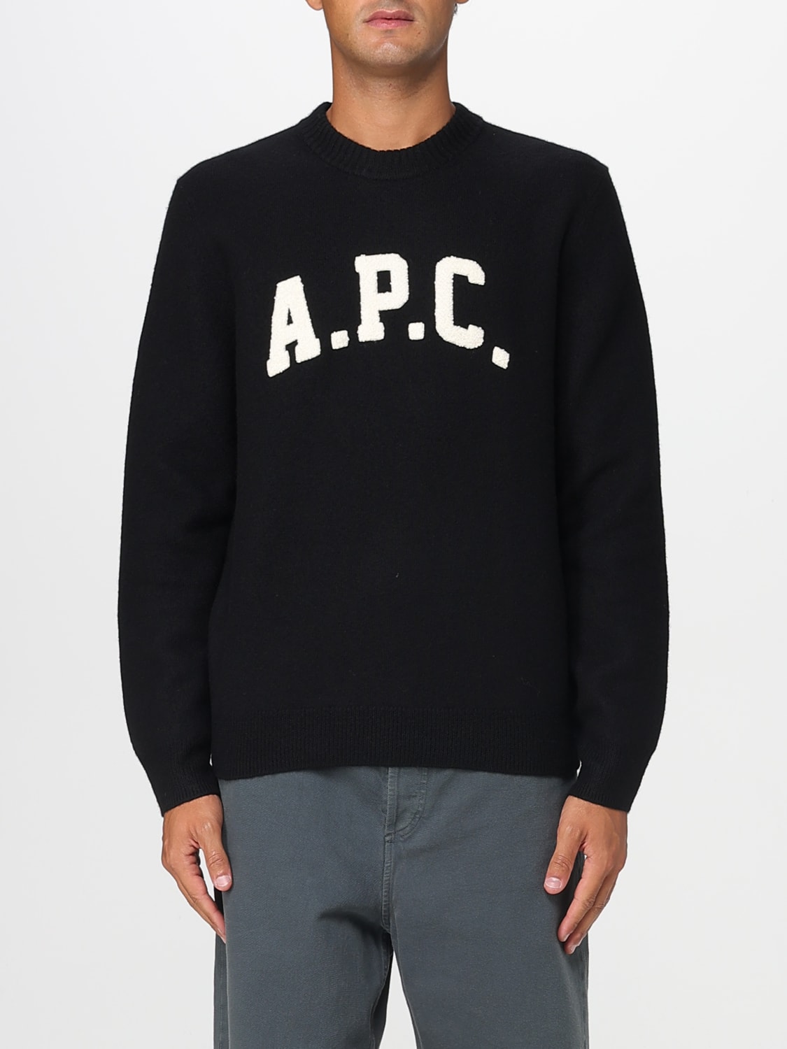 A.P.C. JERSEY: Jersey hombre A.P.C., Negro - Img 1
