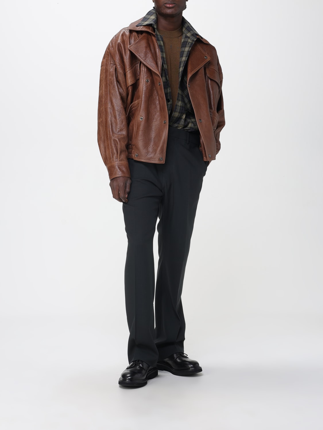 SAINT LAURENT JACKET: Jacket men Saint Laurent, Brown - Img 2