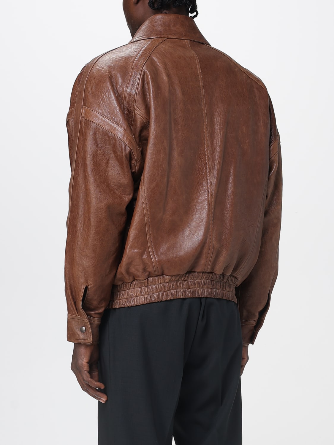 SAINT LAURENT JACKET: Jacket men Saint Laurent, Brown - Img 3