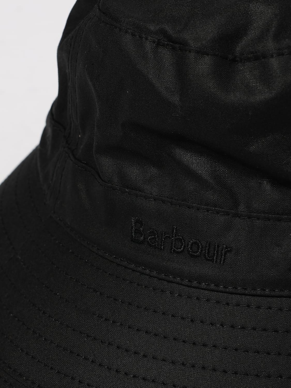 BARBOUR CAPPELLO: Cappello Barbour in cotone cerato , Nero - Img 3