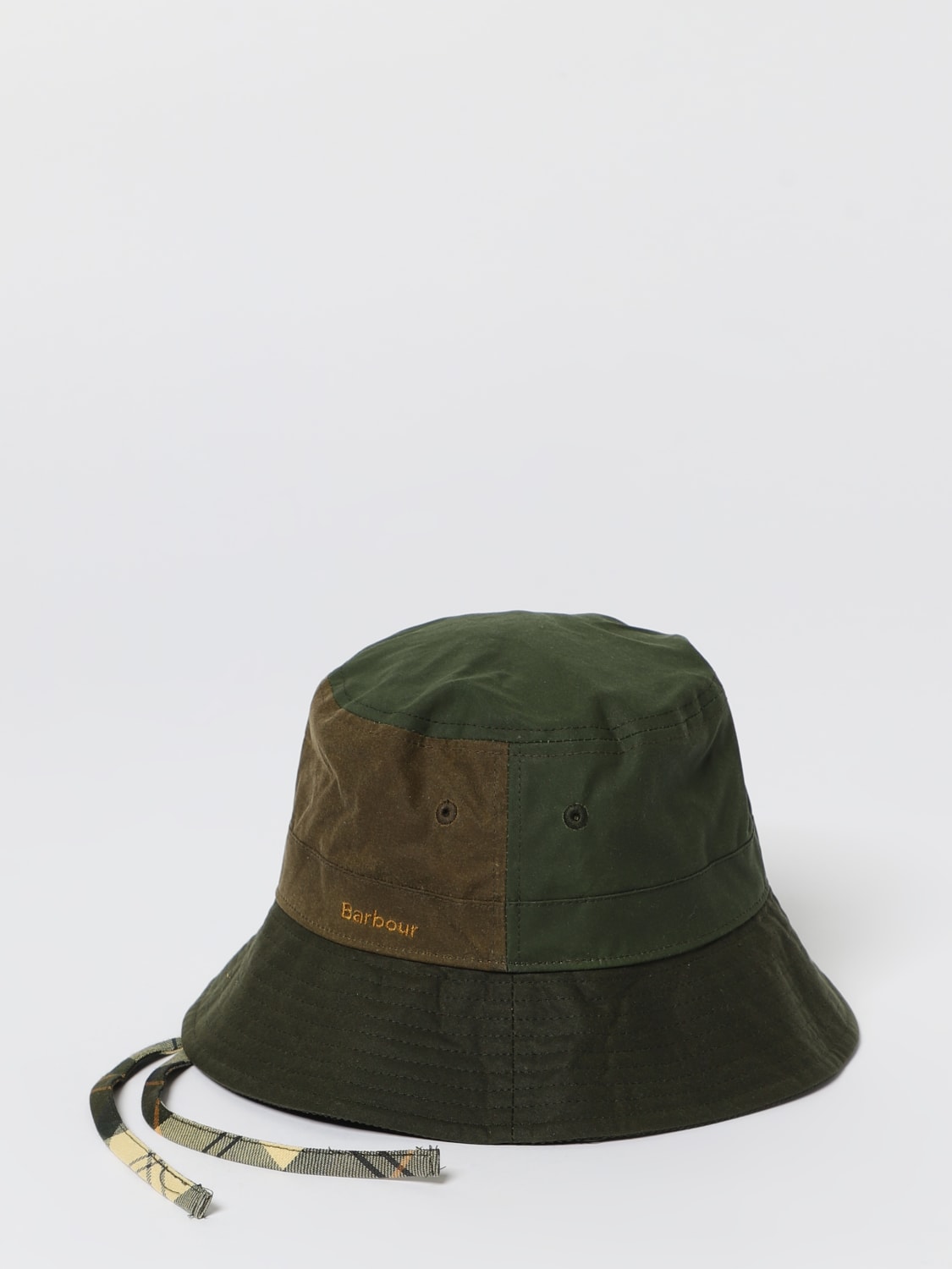 BARBOUR CAPPELLO: Cappello Barbour in cotone cerato, Verde - Img 1