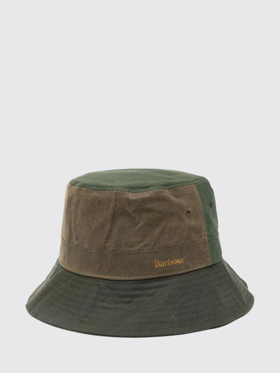 BARBOUR CAPPELLO: Cappello Barbour in cotone cerato, Oliva - Img 2