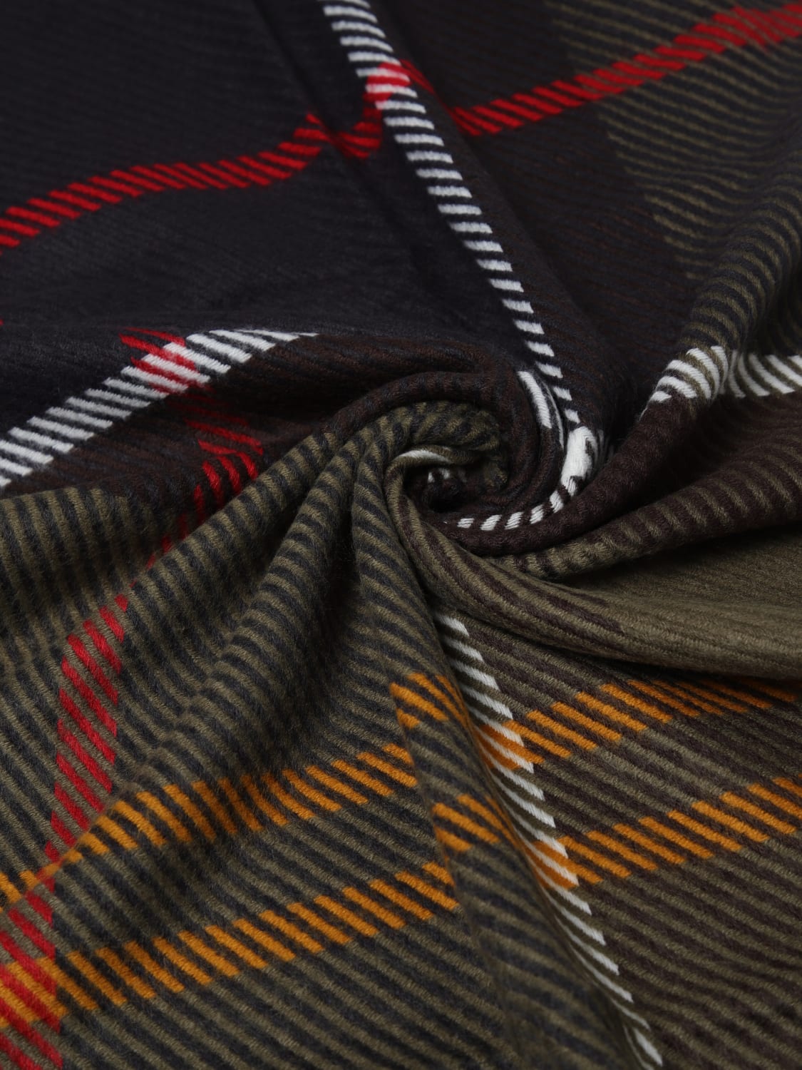 BARBOUR SCIARPA: Sciarpa Barbour in acrilico tartan , Marrone - Img 3