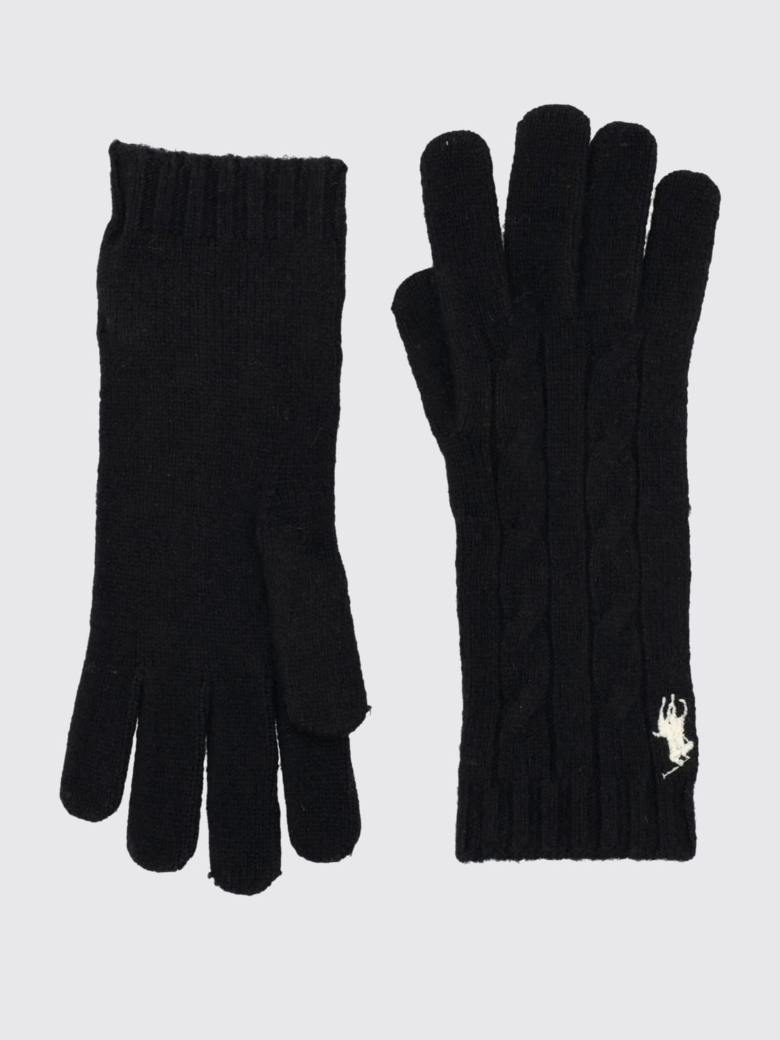 POLO RALPH LAUREN GUANTES: Guantes mujer Polo Ralph Lauren, Negro - Img 1