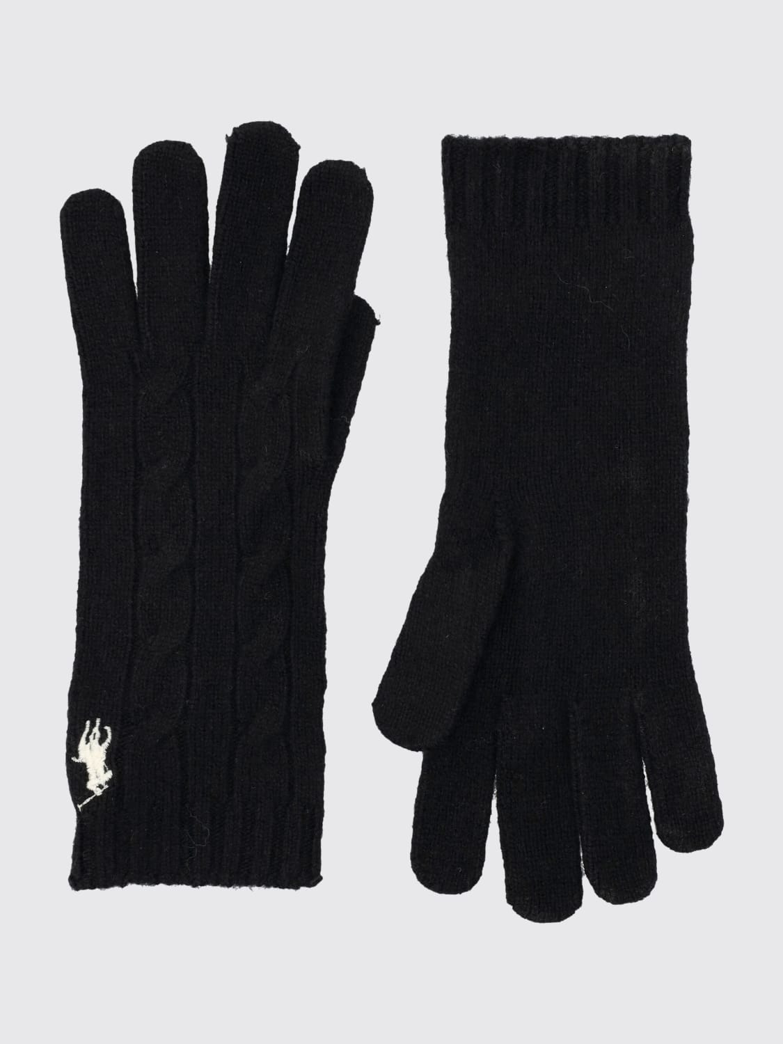 POLO RALPH LAUREN GUANTES: Guantes mujer Polo Ralph Lauren, Negro - Img 2