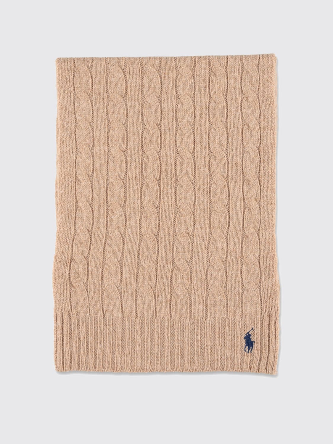 POLO RALPH LAUREN BUFANDA: Bufanda mujer Polo Ralph Lauren, Marrón - Img 1