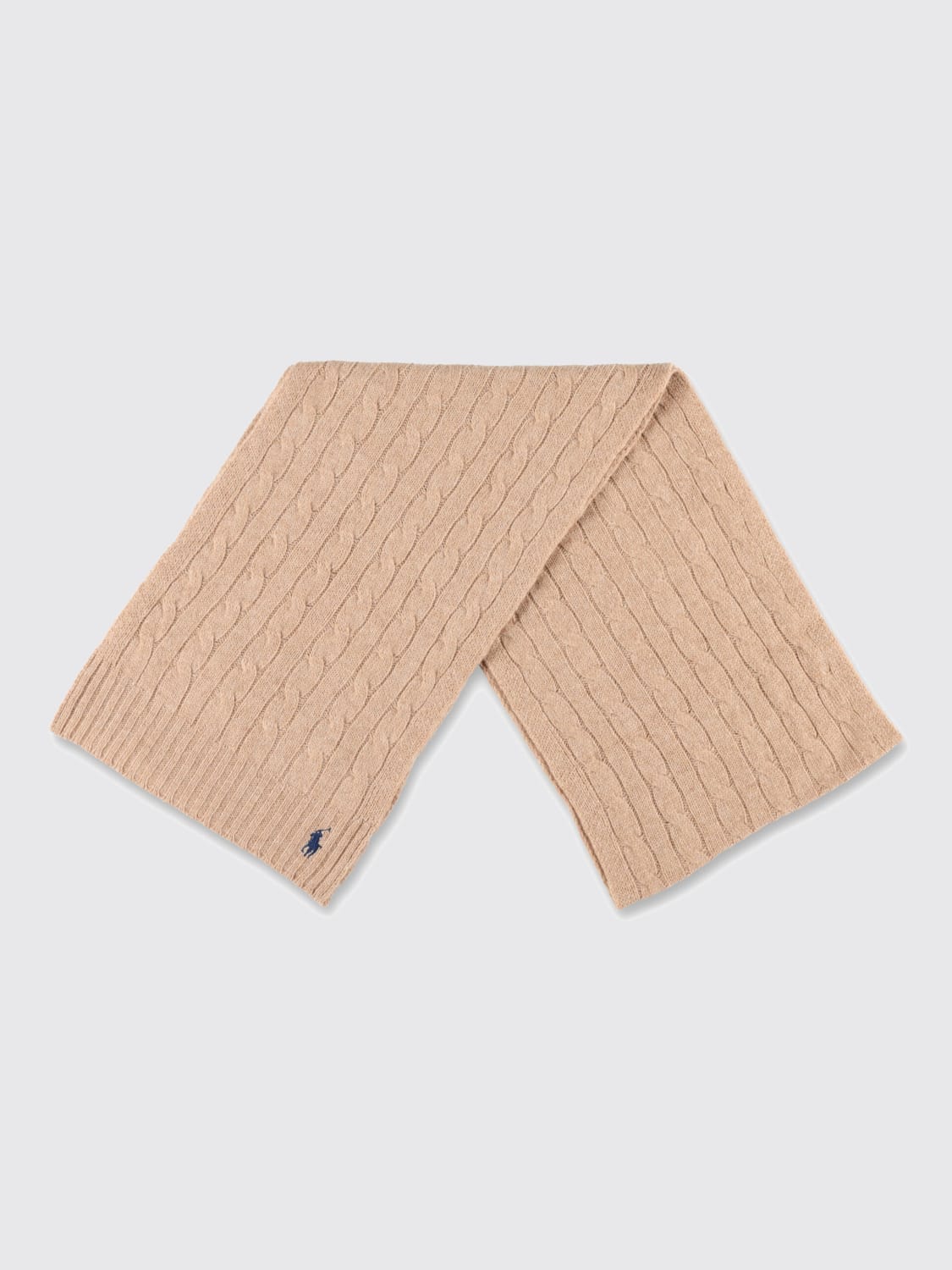 POLO RALPH LAUREN BUFANDA: Bufanda mujer Polo Ralph Lauren, Marrón - Img 2