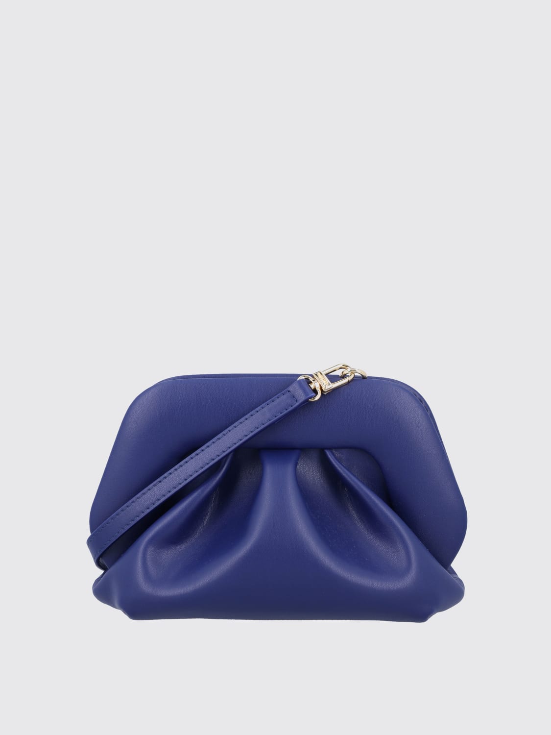 THEMOIRÈ BORSA MINI: Clutch Tia Themoirè in pelle vegana , Royal - Img 1