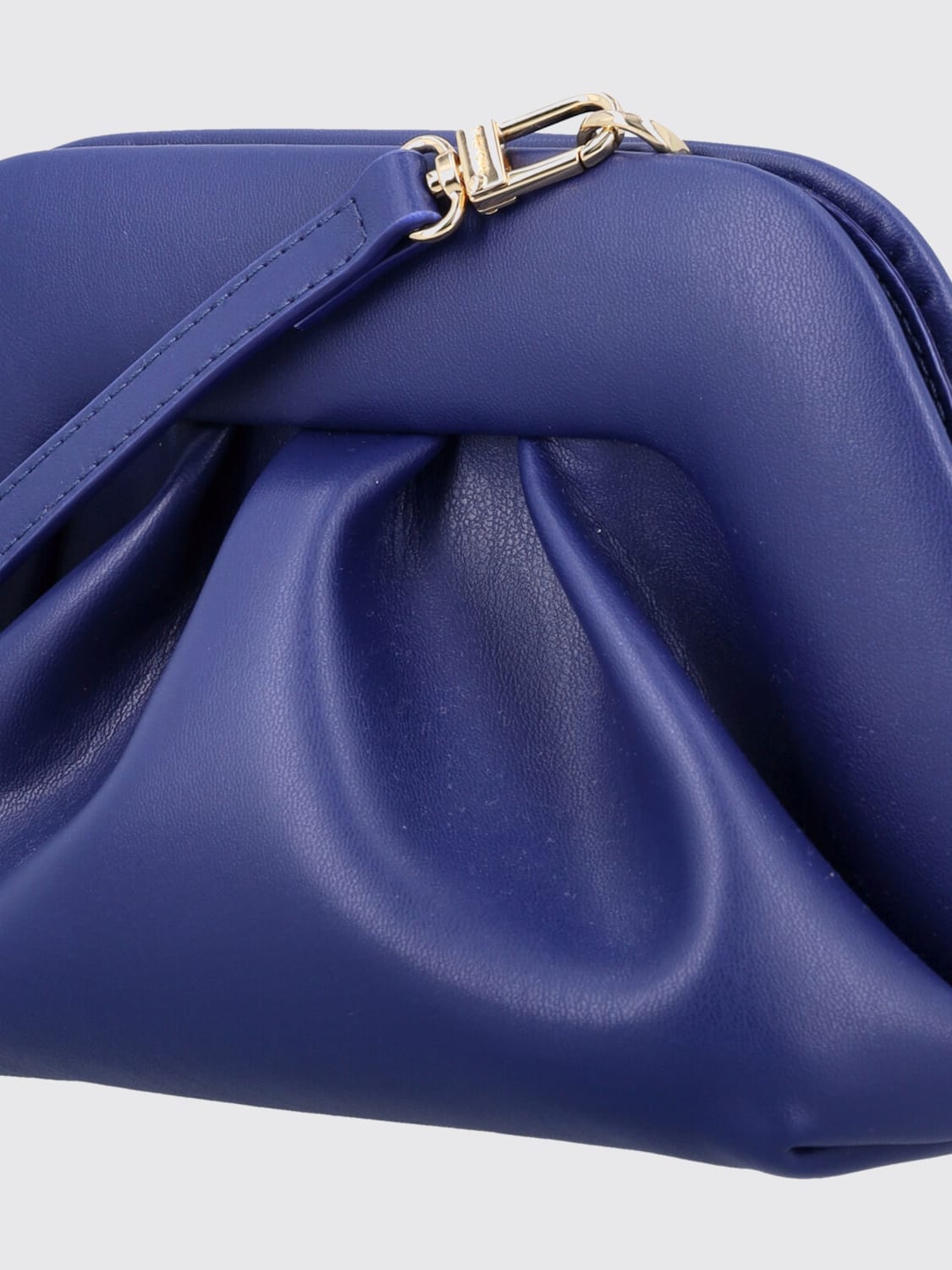 THEMOIRÈ BORSA MINI: Clutch Tia Themoirè in pelle vegana , Royal - Img 4