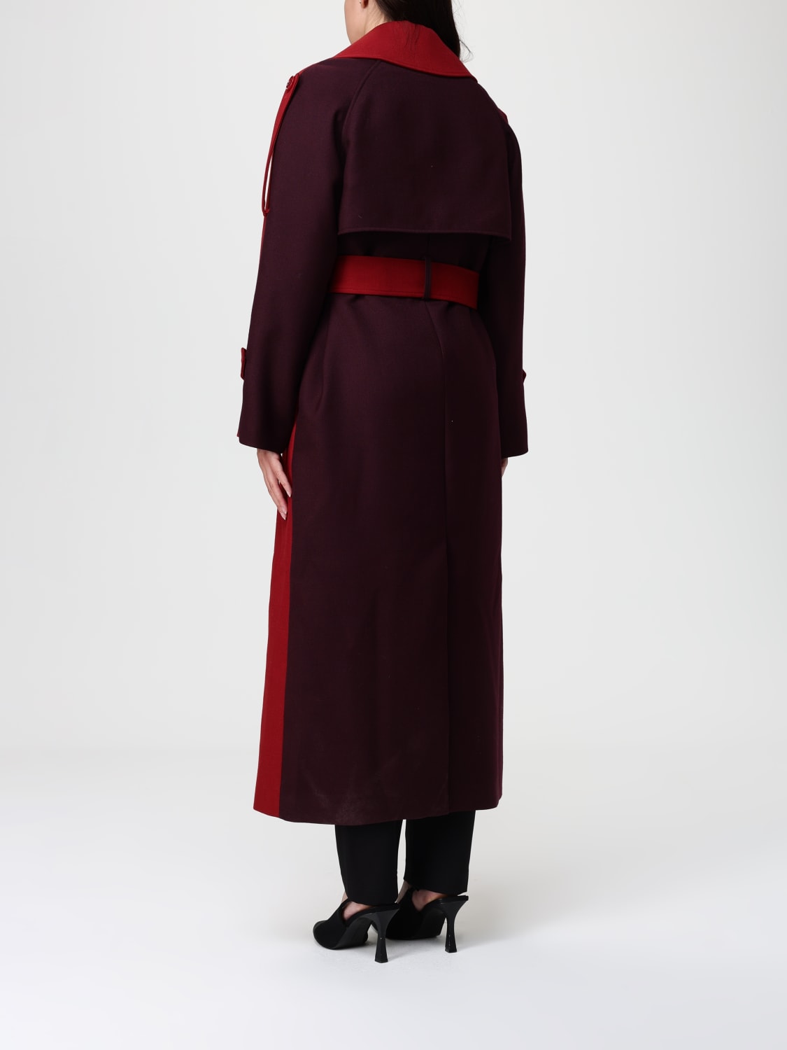 PATRIZIA PEPE CHAQUETA: Abrigo mujer Patrizia Pepe, Rojo - Img 2