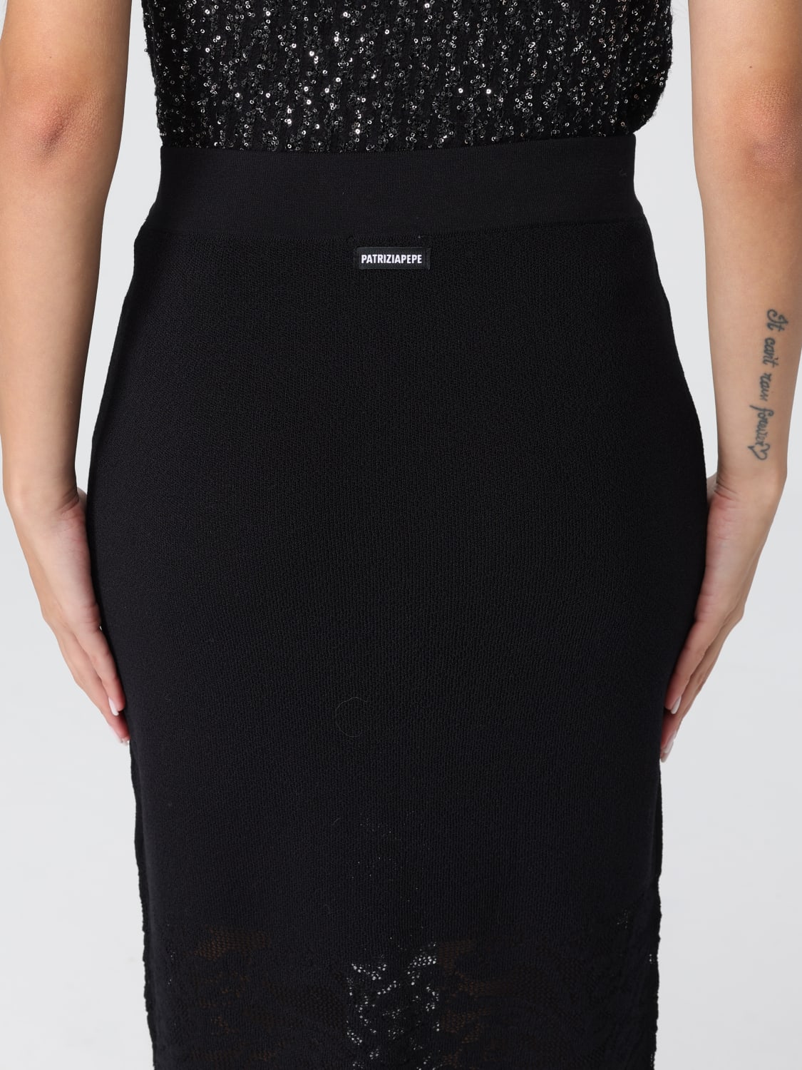 PATRIZIA PEPE ROCK: Rock damen Patrizia Pepe, Schwarz - Img 3