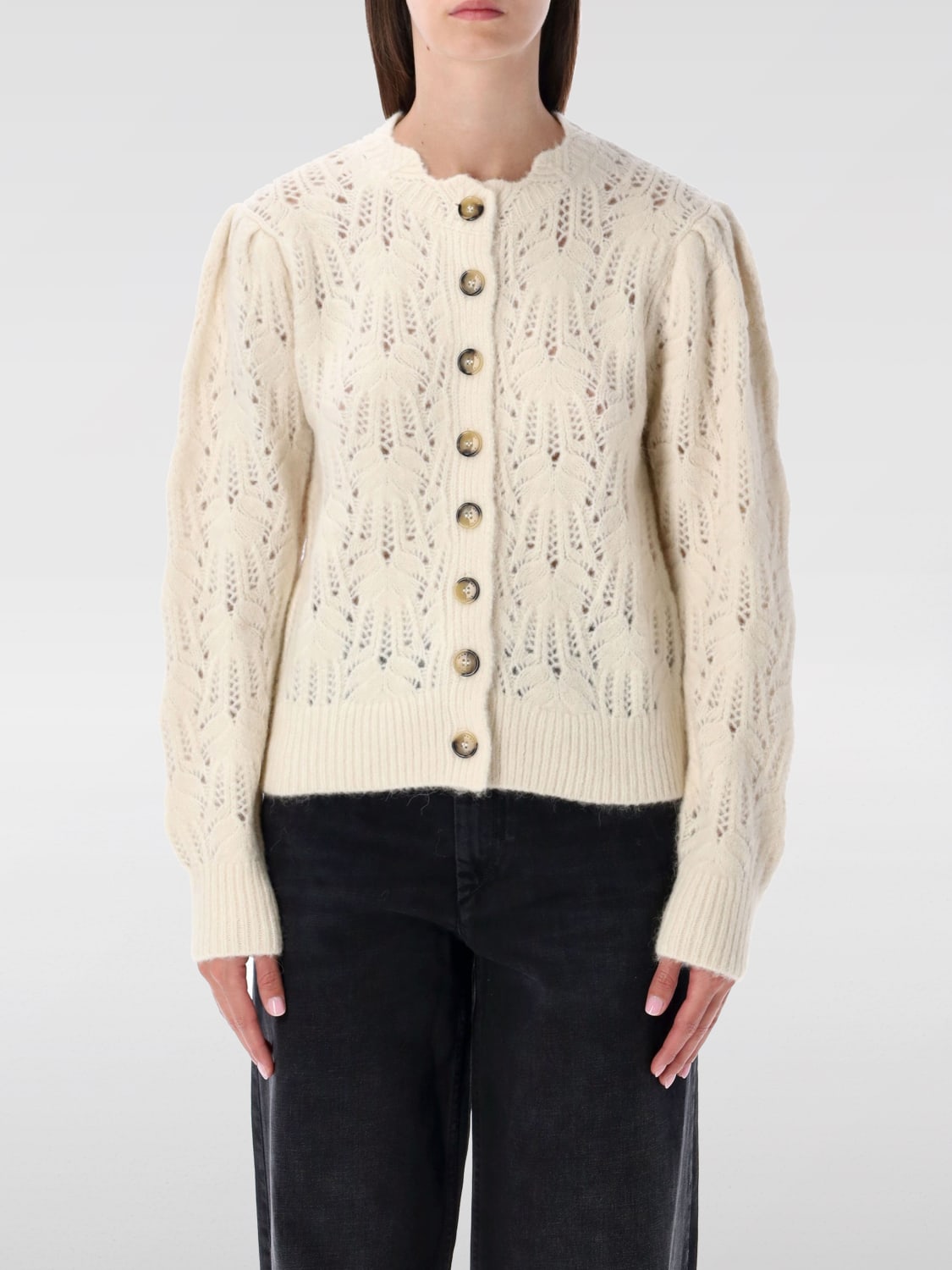 ISABEL MARANT ETOILE SWEATER: Cardigan woman Isabel Marant Etoile, Beige - Img 1