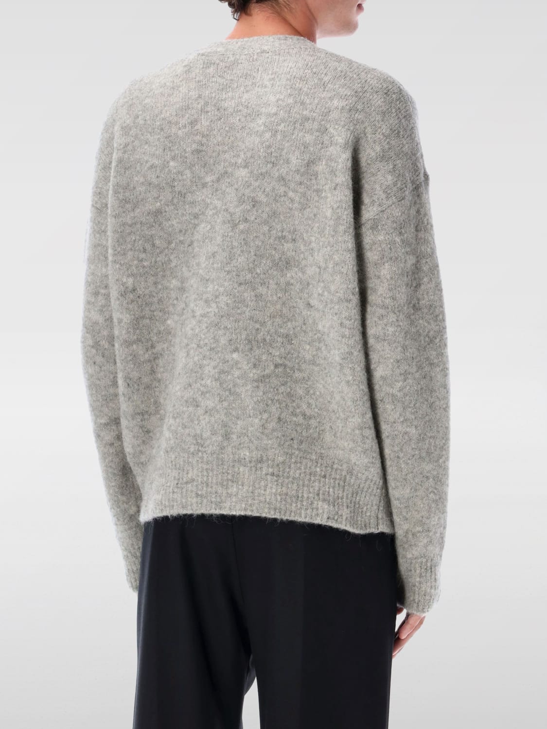 AMI PARIS PULLOVER: Pullover herren Ami Paris, Grau - Img 2