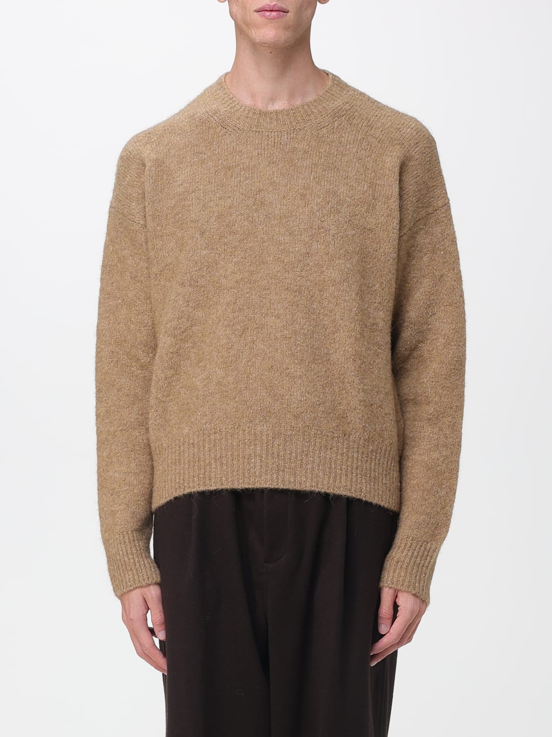 AMI PARIS 毛衣: 毛衣 男士 Ami Paris, 米色 - Img 1