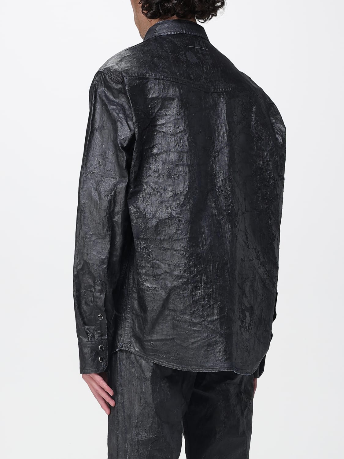 MM6 MAISON MARGIELA CAMISA: Camisa hombre Mm6 Maison Margiela, Negro - Img 3