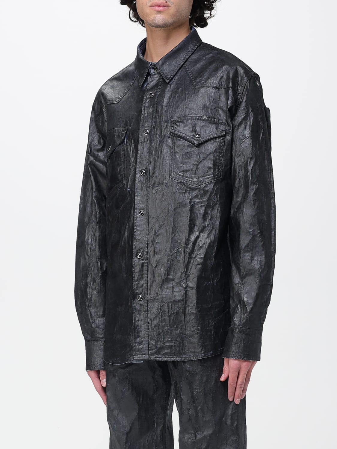 MM6 MAISON MARGIELA CAMISA: Camisa hombre Mm6 Maison Margiela, Negro - Img 4