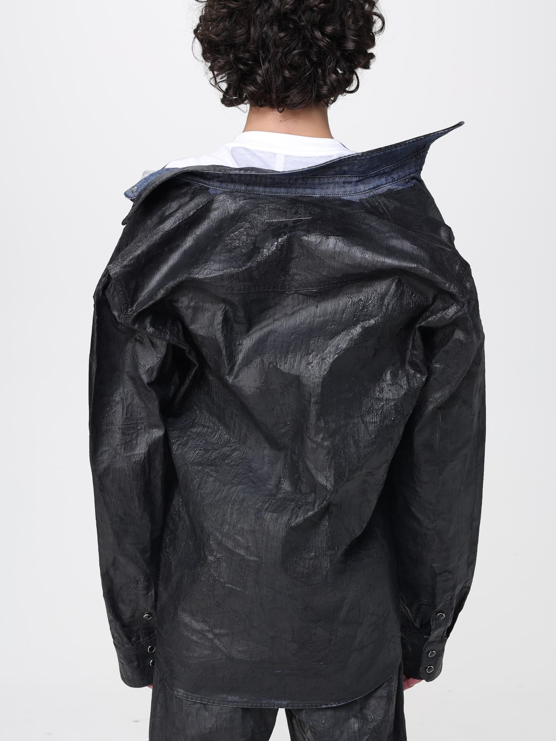 MM6 MAISON MARGIELA CAMISA: Camisa hombre Mm6 Maison Margiela, Negro - Img 5
