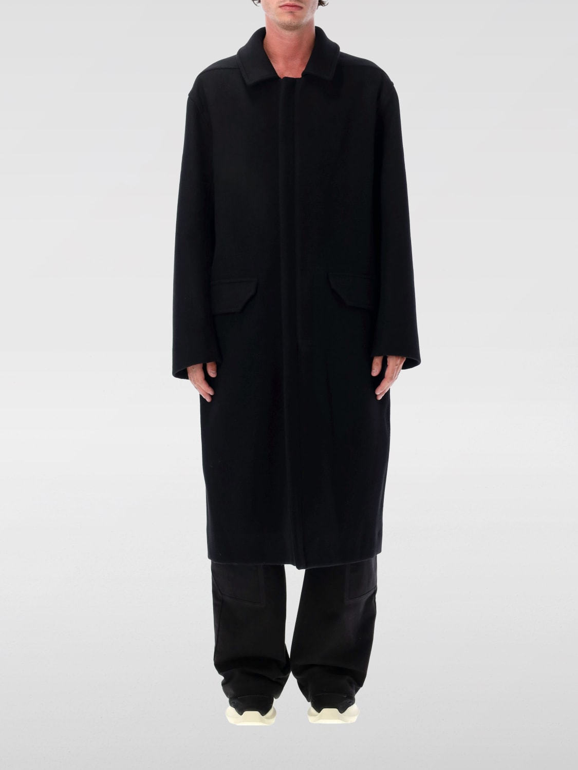 RICK OWENS COAT: Jacket men Rick Owens, Black - Img 1