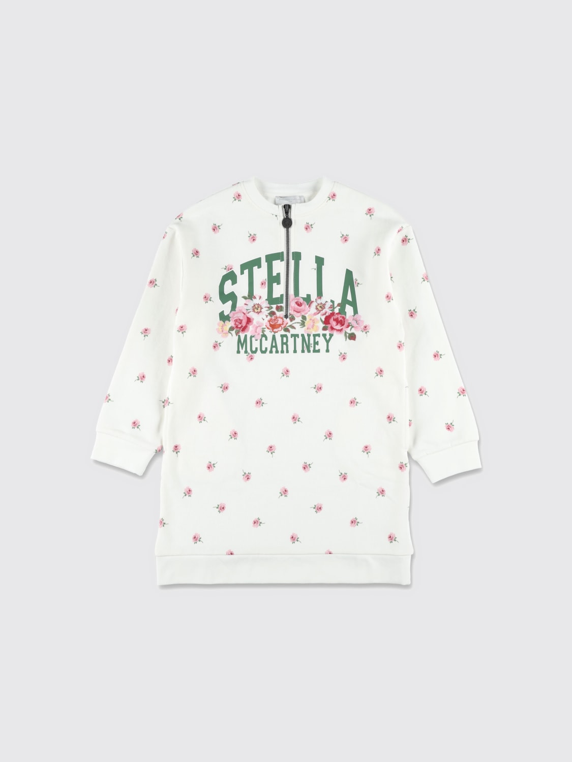 STELLA MCCARTNEY KIDS ABITO: Abito in cotone stampato Stella McCartney Kids, Bianco - Img 1
