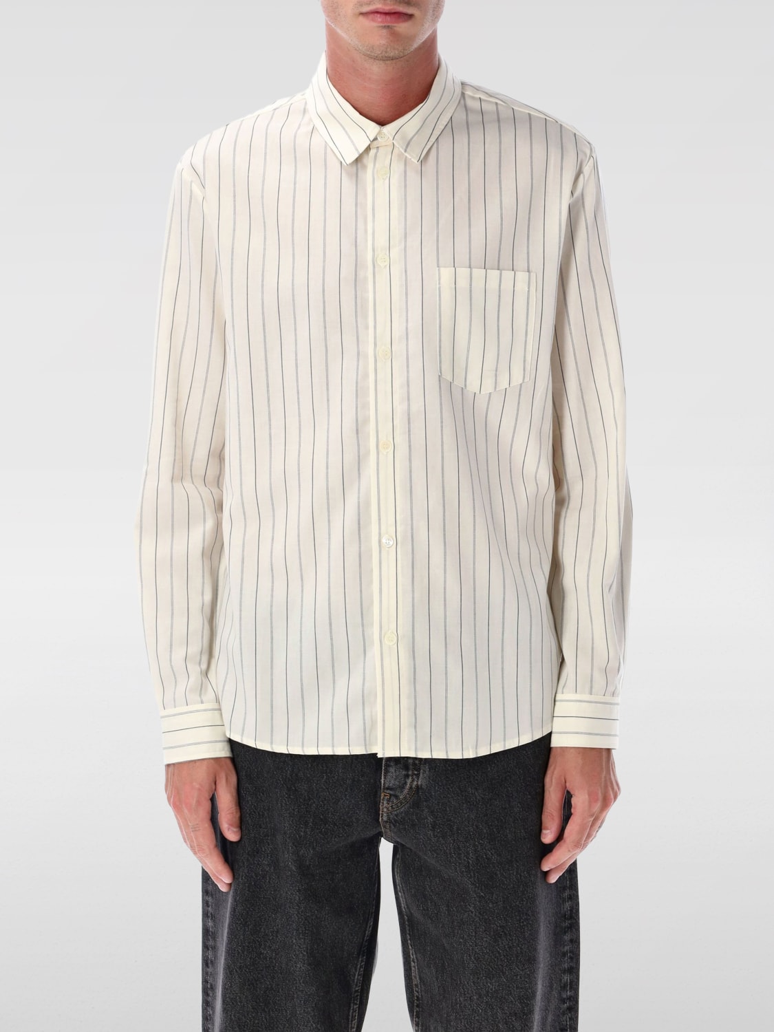 A.P.C. CAMISA: Camiseta hombre A.P.C., Beige - Img 1