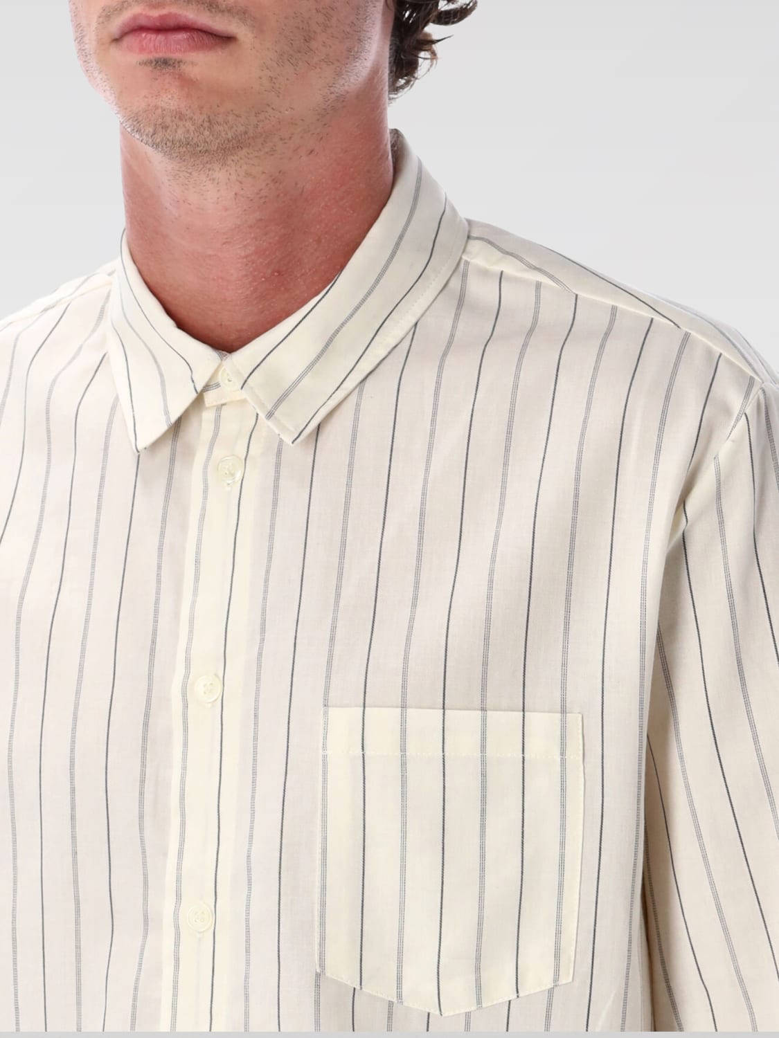 A.P.C. CAMISA: Camiseta hombre A.P.C., Beige - Img 3