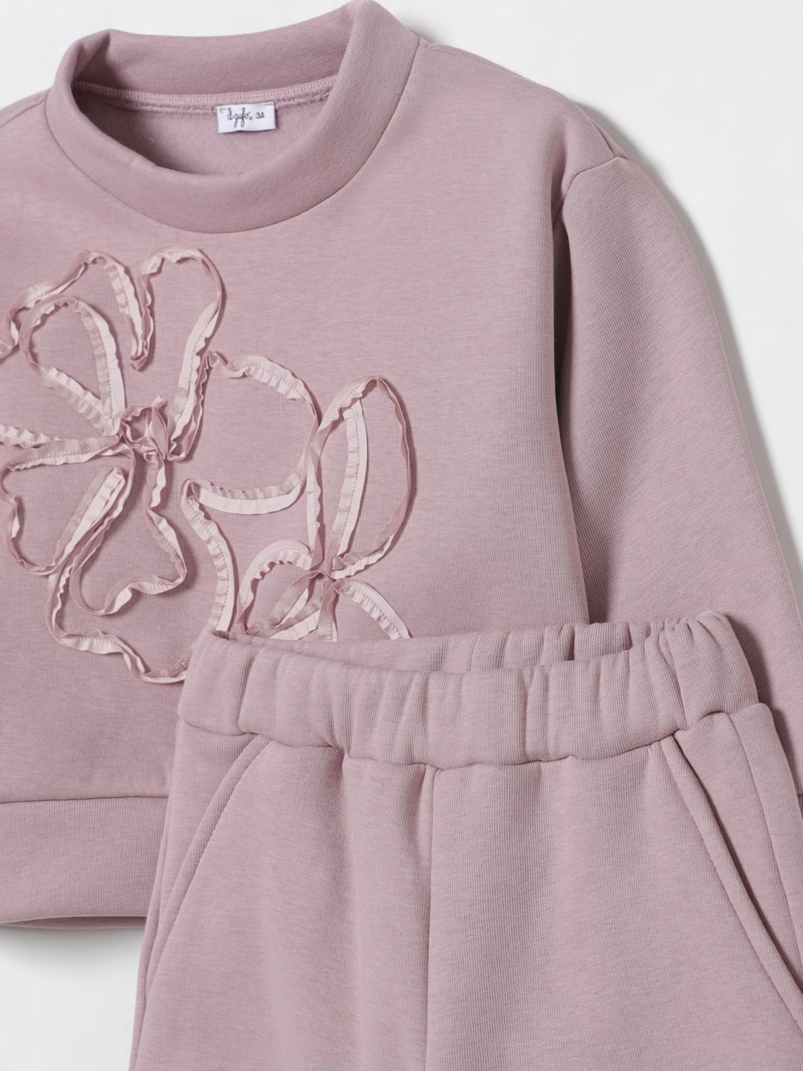IL GUFO CO-ORD: Tracksuit kids Il Gufo, Lavander - Img 3