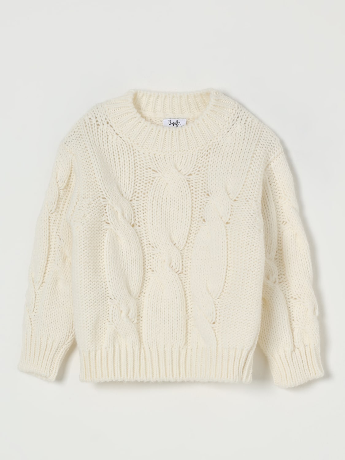 IL GUFO SWEATER: Sweater kids Il Gufo, Milk - Img 1