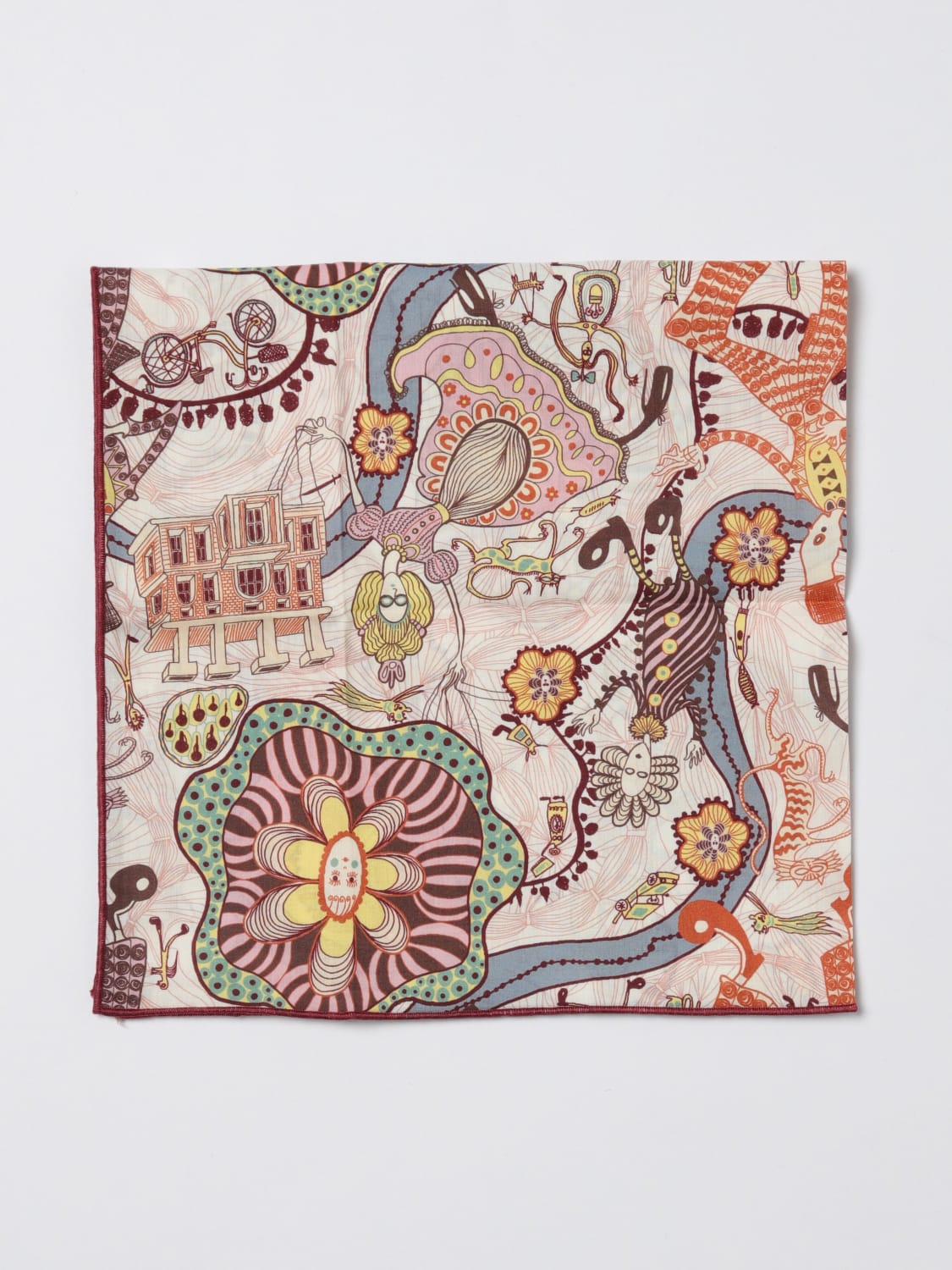 IL GUFO SCHAL: Seidentücher kinder Il Gufo, Pink - Img 1