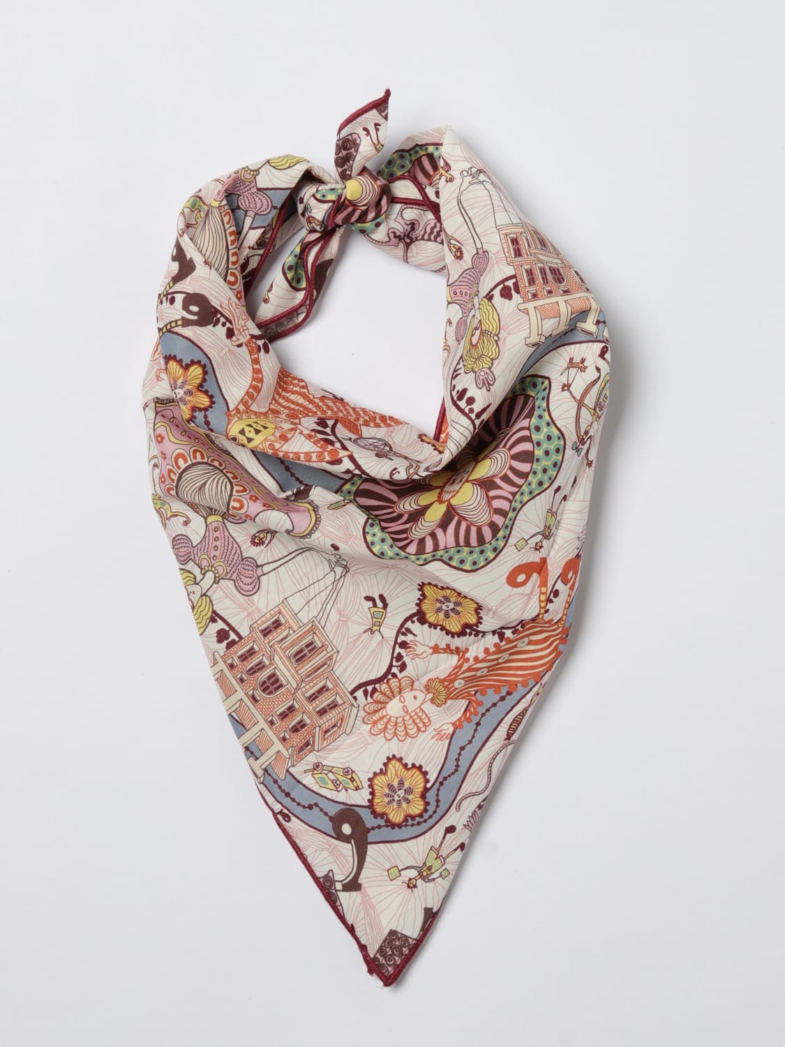 IL GUFO SCHAL: Seidentücher kinder Il Gufo, Pink - Img 2