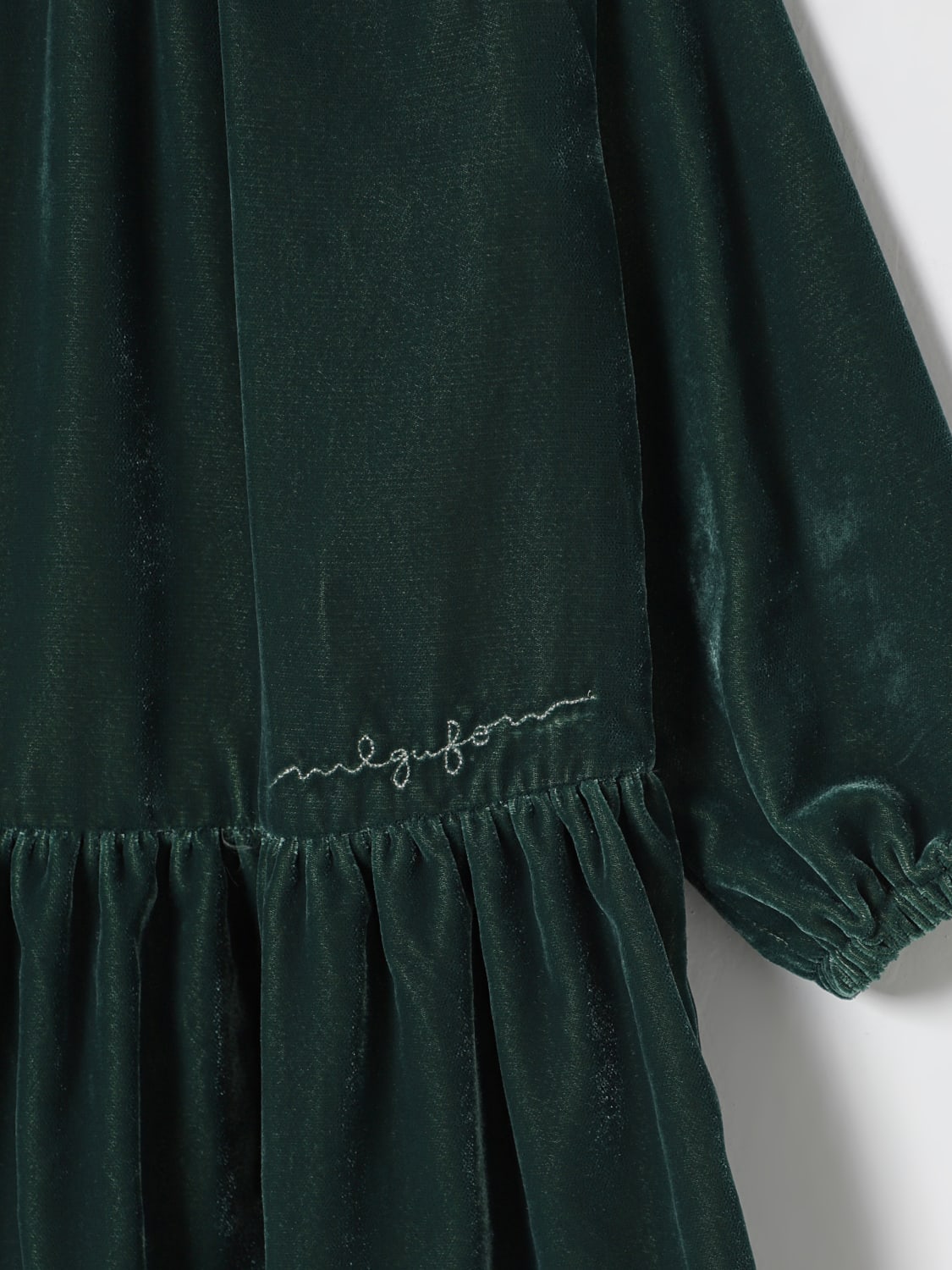 IL GUFO 드레스: 드레스 남아 Il Gufo, 포레스트 그린 - Img 3