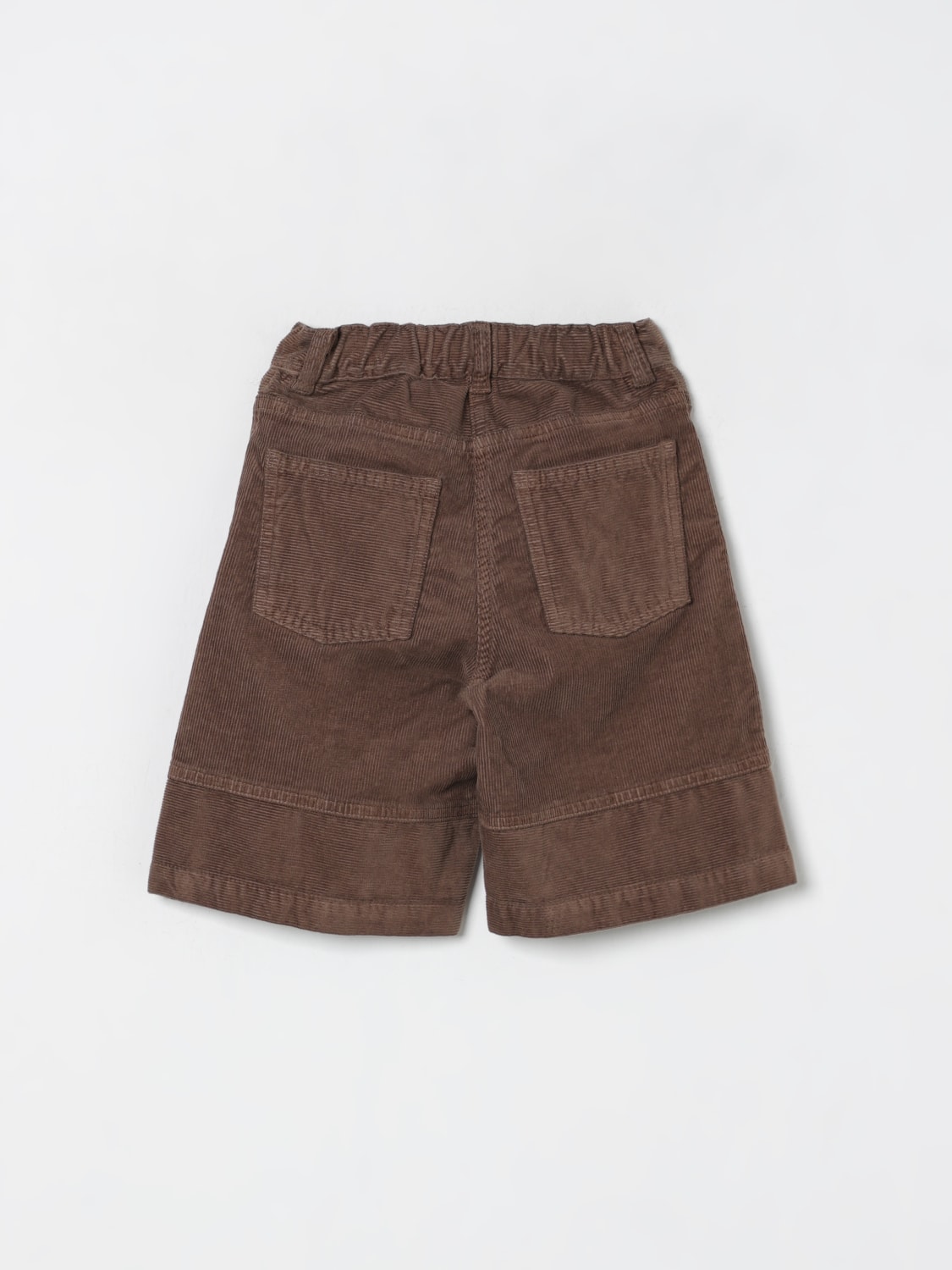 IL GUFO SHORTS: Short kids Il Gufo, Brown - Img 2