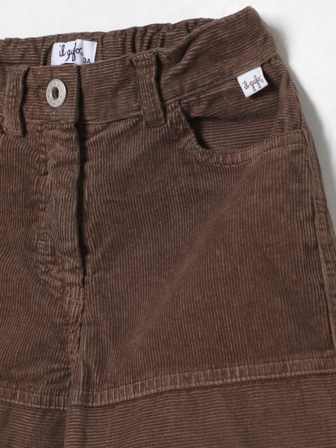 IL GUFO SHORTS: Short kids Il Gufo, Brown - Img 3