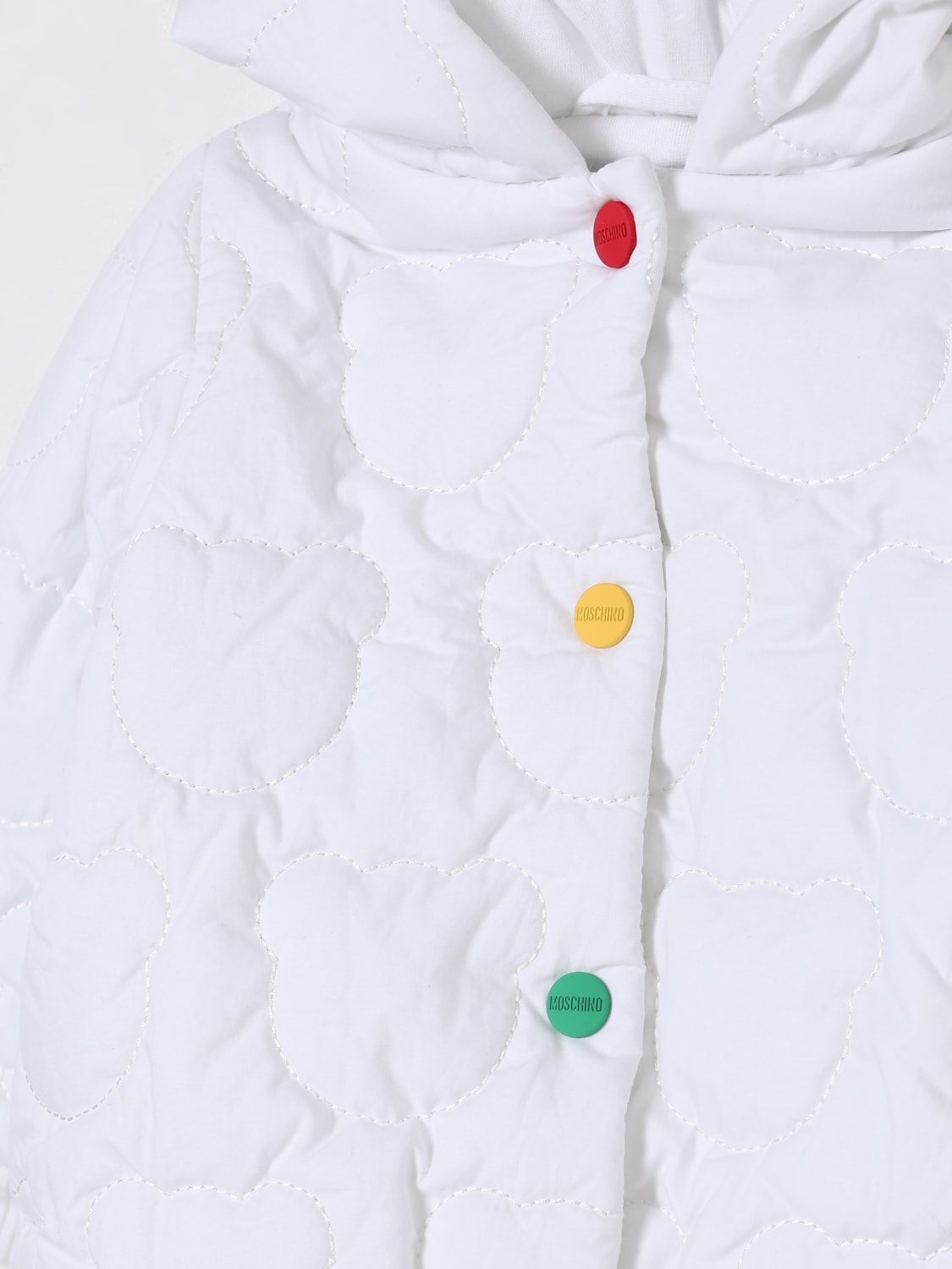 MOSCHINO CHAQUETA: Chaqueta niños Moschino, Blanco - Img 3