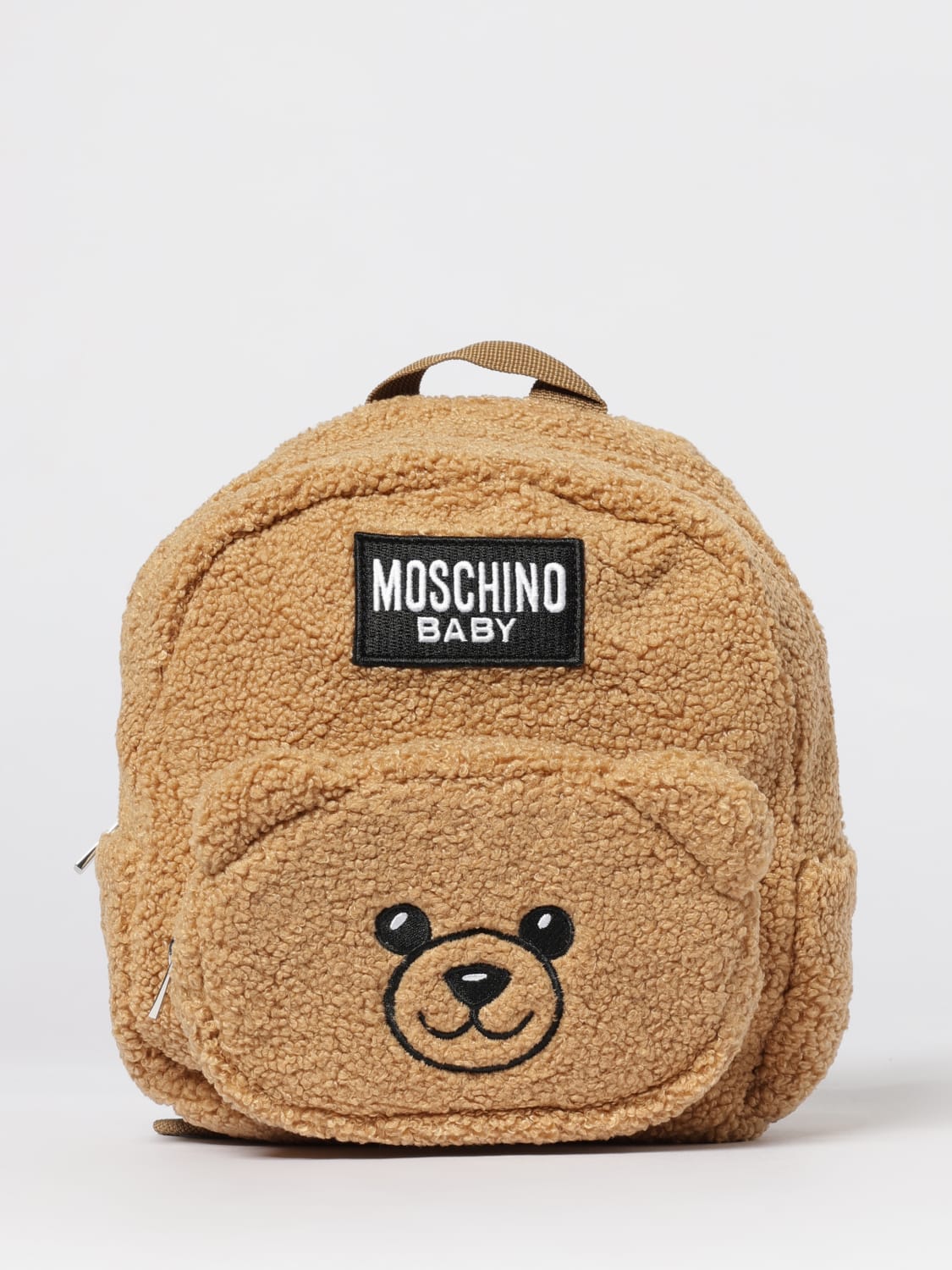 MOSCHINO DUFFEL BAG: Duffel bag kids Moschino, Brown - Img 1