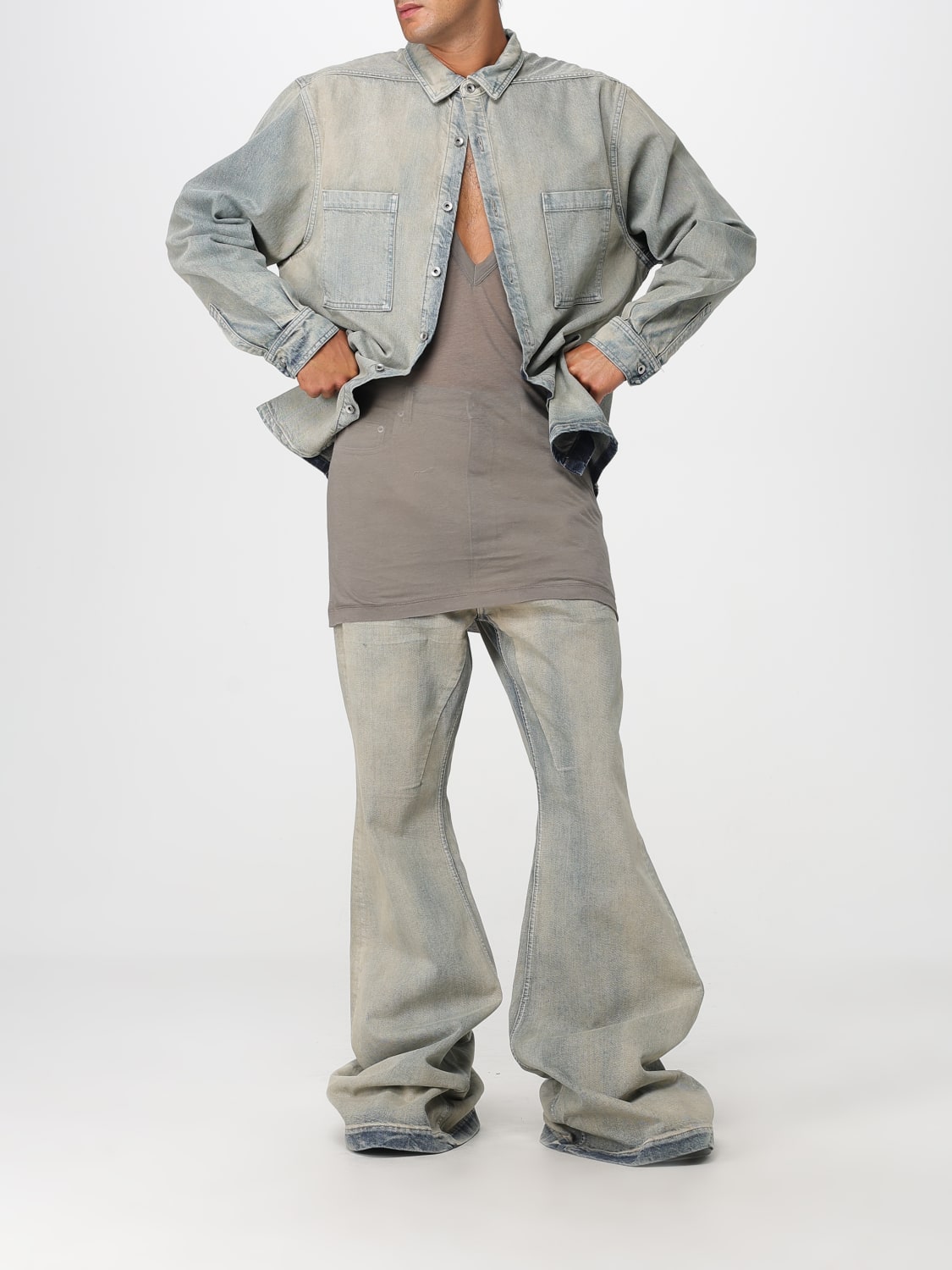 RICK OWENS DRKSHDW JEANS: Jeans men Rick Owens Drkshdw, Denim - Img 2