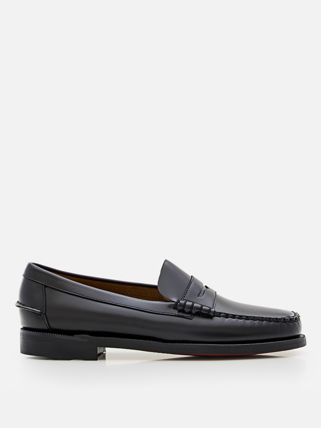 SEBAGO MOCASSINI: Mocassino Classic Dan Sebago in pelle spazzolata , Nero - Img 1