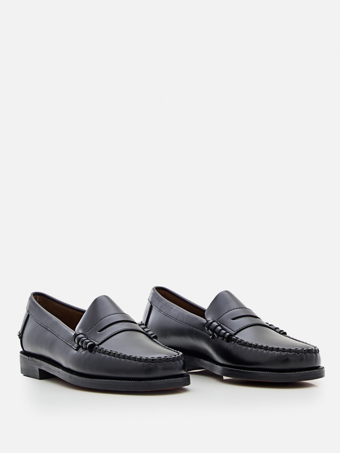 SEBAGO MOCASSINI: Mocassino Classic Dan Sebago in pelle spazzolata , Nero - Img 2