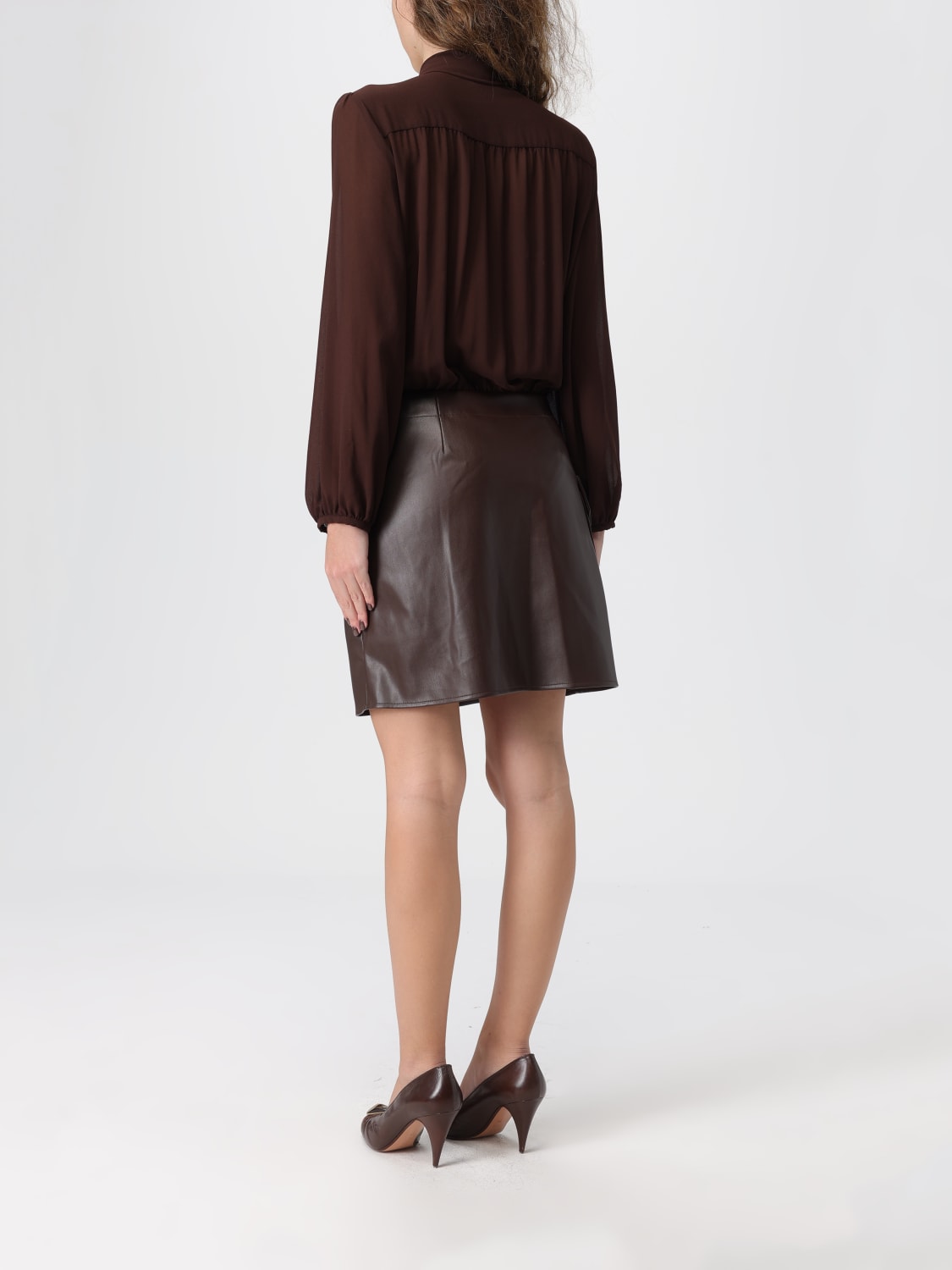 LIU JO ABITO: Abito Liu Jo in misto viscosa , Marrone - Img 2