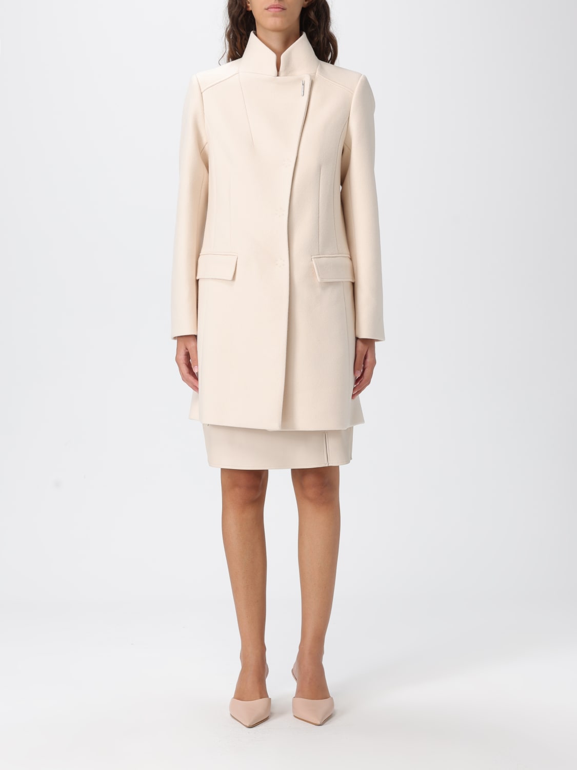 LIU JO COAT: Coat woman Liu Jo, Yellow Cream - Img 1