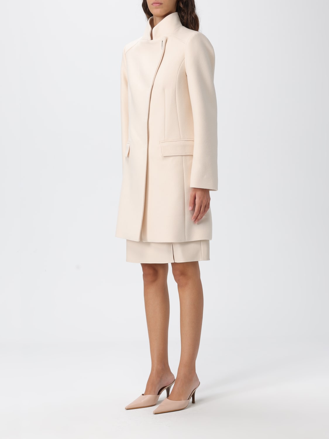 LIU JO COAT: Coat woman Liu Jo, Yellow Cream - Img 3