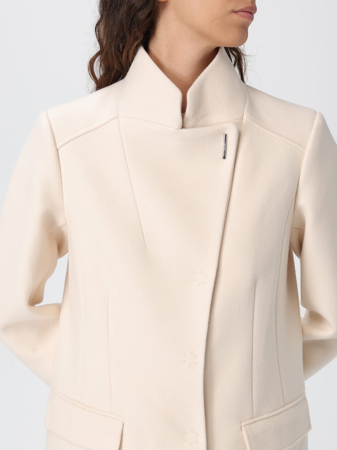 LIU JO COAT: Coat woman Liu Jo, Yellow Cream - Img 4