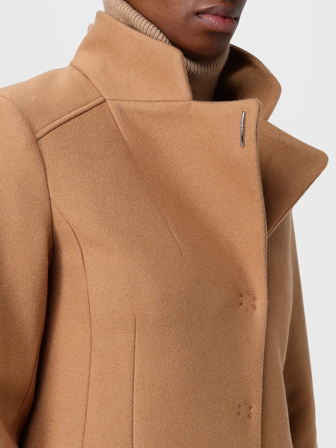 LIU JO COAT: Coat woman Liu Jo, Biscuit - Img 4