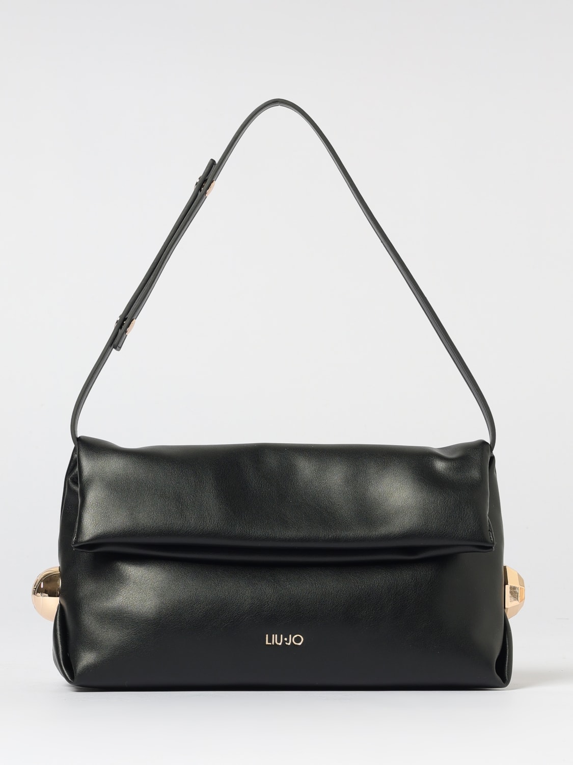 LIU JO CLUTCH: Borsa a spalla in eco pelle Liu Jo, Nero - Img 1